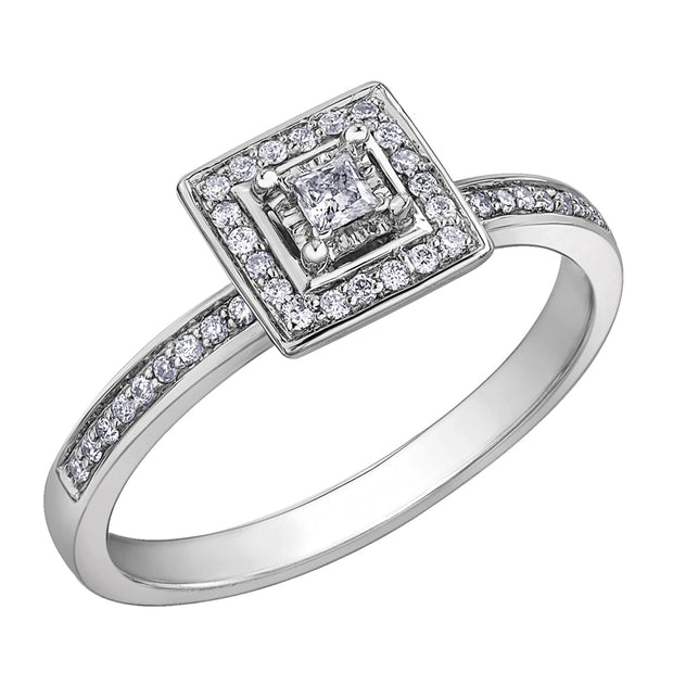 Princess Cut Canadian Diamond Ring