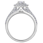 Triple Banded Canadian Pear-Shaped Diamond Ring