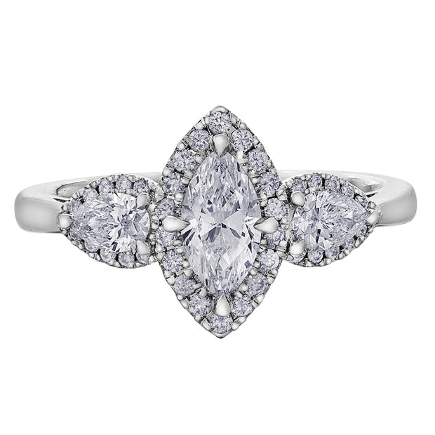 Marquise Diamond Engagement Ring