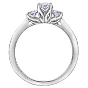 Canadian Oval Three-Stone Diamond Ring