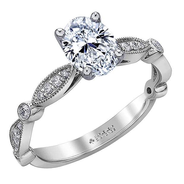 Oval Cut Canadian Diamond Engagement Ring