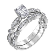 Emerald Cut Canadian Diamond Solitaire Engagement Ring