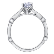 Pear-Shaped Canadian Diamond Solitaire Ring