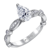 Pear-Shaped Canadian Diamond Solitaire Ring