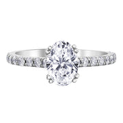 Circle of Love Canadian Oval Diamond Engagement Ring