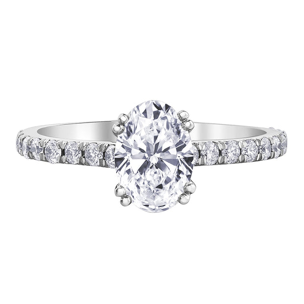 Circle of Love Canadian Oval Diamond Engagement Ring