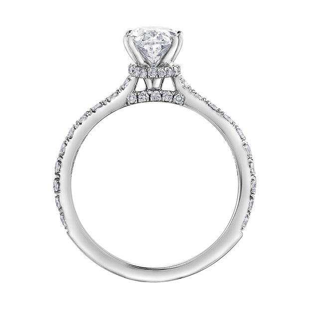 Circle of Love Canadian Oval Diamond Engagement Ring