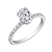 Circle of Love Canadian Oval Diamond Engagement Ring