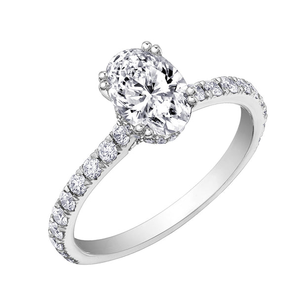 Circle of Love Canadian Oval Diamond Engagement Ring