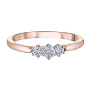 Three-Stone Round Canadian Diamond Engagement Ring