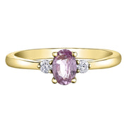 Oval Gemstone and Canadian Diamond Rings