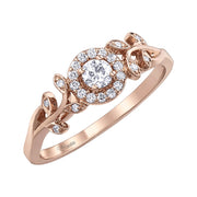 Floral Canadian Diamond Ring