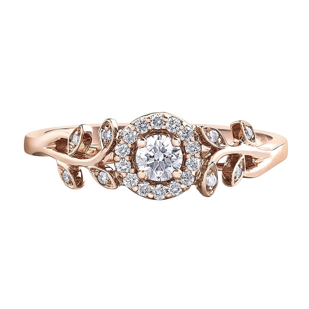 Floral Canadian Diamond Ring