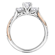 Three-Stone Canadian Diamond Engagement Ring