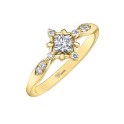Canadian Diamond Shooting Star Ring