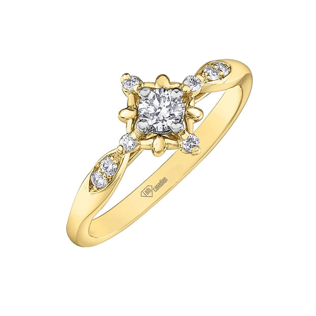 Canadian Diamond Shooting Star Ring