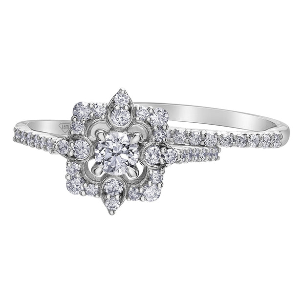 Unique Canadian Diamond Engagement Ring