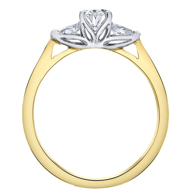 Oval Canadian Diamond Three-Stone Ring