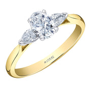 Oval Canadian Diamond Three-Stone Ring