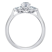 Three-Stone Pear-Shaped Canadian Diamond Ring