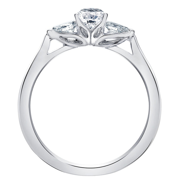 Three-Stone Pear-Shaped Canadian Diamond Ring