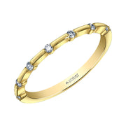 Canadian Diamond Studded Stackable Band