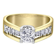 Unique Round Canadian Diamond Engagement Ring