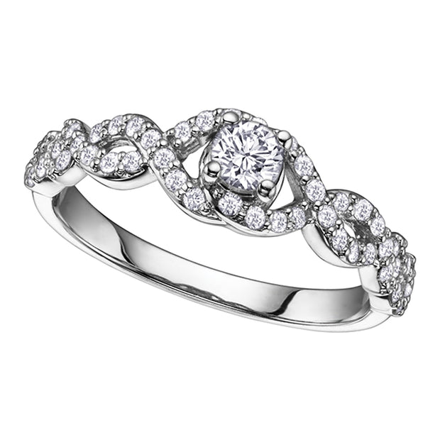 Twisted Canadian Diamond Ring