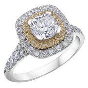 Fancy Yellow and White Canadian Diamond Ring