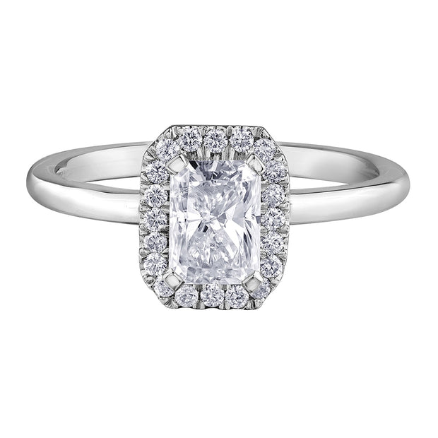 Radiant Cut Canadian Diamond Engagement Ring