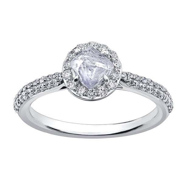 Love's Foundation Rough Canadian Diamond Ring