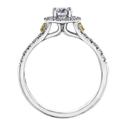 Canadian Diamond Engagement Ring with Fancy Yellow Diamonds
