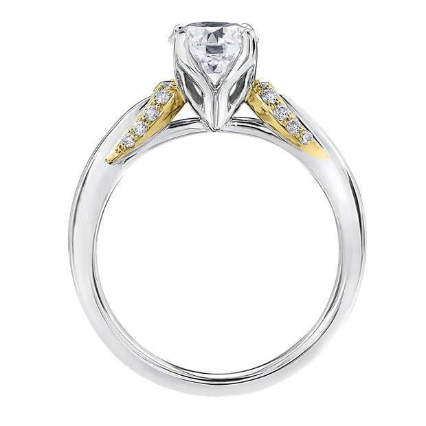 Unique Comfort Fit Canadian Diamond Engagement Ring