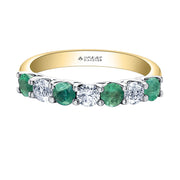 Gemstone and Canadian Diamond Band