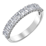 Baguette and Round Cut Diamond Band