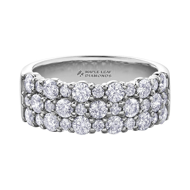 Stunning Cluster Style Canadian Diamond Ring