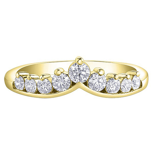 Alliance de diamants inspirée du diadème