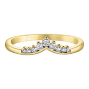 Tiara-Inspired Diamond Band