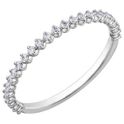 Stackable Diamond Half-Eternity Band