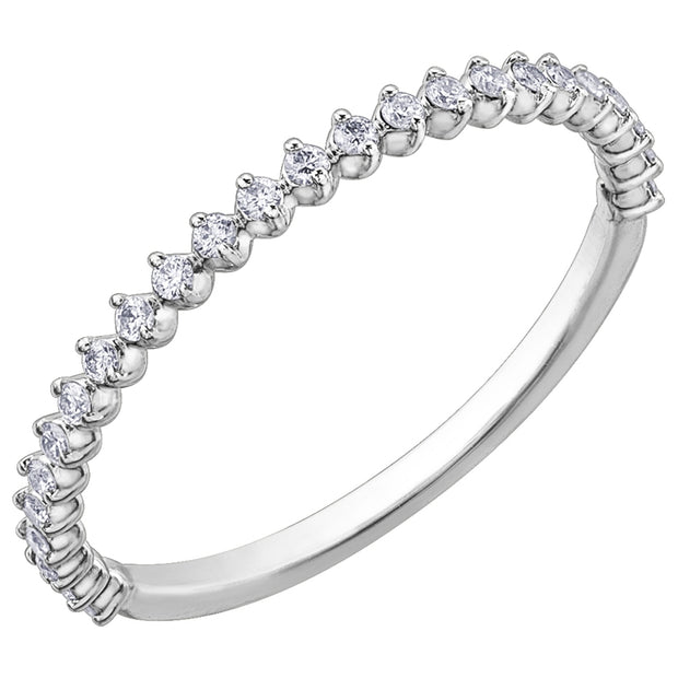 Stackable Diamond Half-Eternity Band
