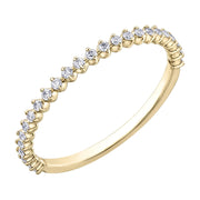 Stackable Diamond Half-Eternity Band