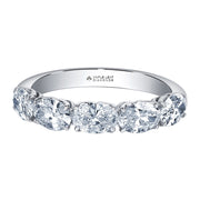 Oval Canadian Diamond Half Eternity Band