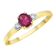 Bague à trois pierres avec saphir et diamants