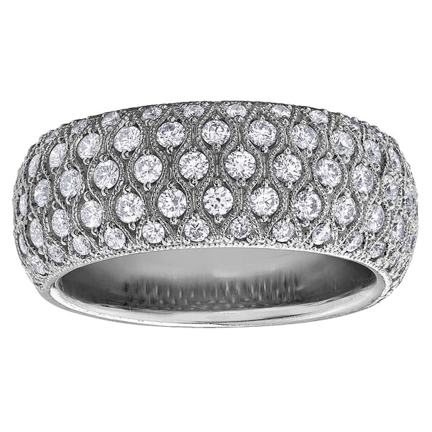 Diamond Ring with Unique Milgrain Detailing