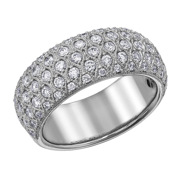 Diamond Ring with Unique Milgrain Detailing