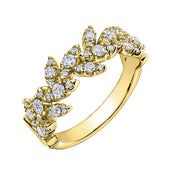 Vine-Detailed Diamond Right Hand Ring