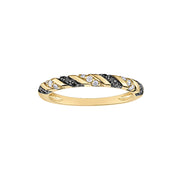 Black and White Diamond Twist Band