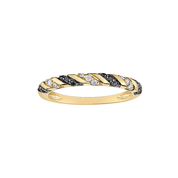 Black and White Diamond Twist Band