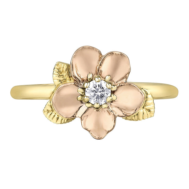 Canadian Diamond Wild Rose Ring