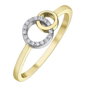 Interlocked Circle Diamond Ring